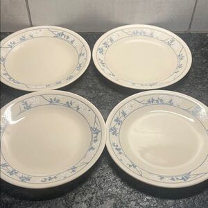 Set of 4 Salad plates by Corelle. FIRST OF SPRING.  Exc condition